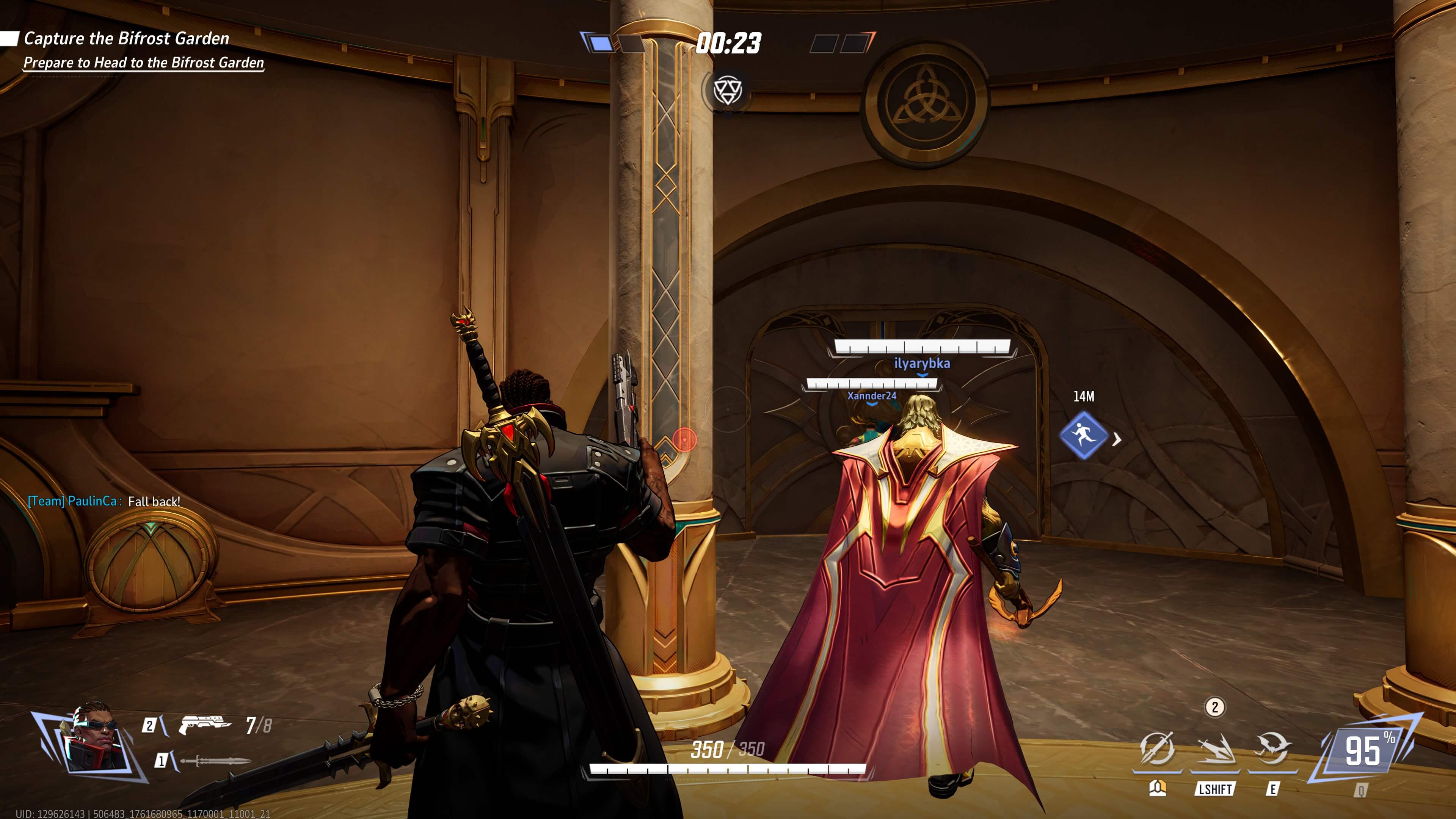 Пинги ботов из Марвел Райвалс